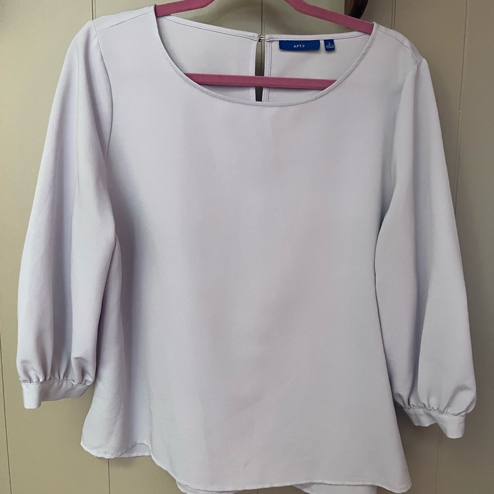 Apt 9 Lavender Blouse, Size L